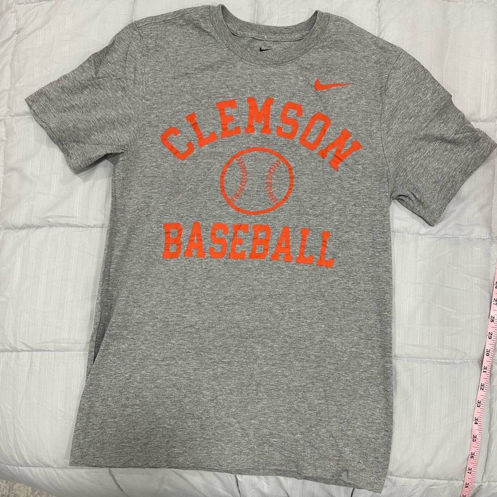 ⚾️Nike Kids Gray and Orange Clemson Baseball Tee